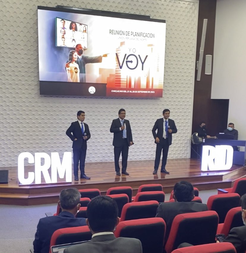 AdventistasUPN's tweet photo. Empezó la Reunión de Planificación de la Unión Peruana del Norte, con la presencia de los administradores de los cinco campos y de las instituciones. ¡Dios guíe esta jornada! #MetasCRM #RID #YoVoy @PrMontalvan @PrCarranza @waltermurilloa https://t.co/fmSx34XPbW