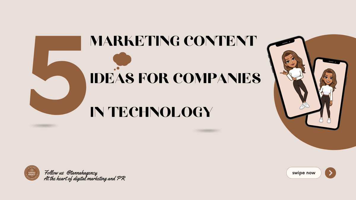 tannahagency's tweet image. A few marketing content ideas for your Tech start up today 😀

#tannahmarketingagency #technologyinnovation #technologytoenjoy #technologyaddict #technologylover #technologytuesday #technologyrules #technologycompany #technologytakeover #TechnologyConsulting #technologyeducation