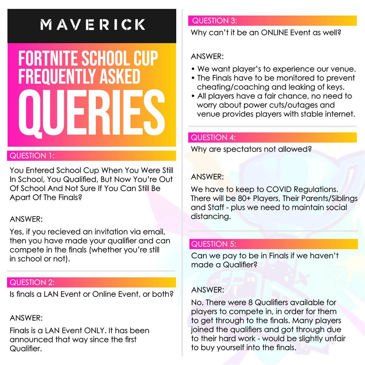 To all the players &amp; the community:

#MaverickLanGaming #fortnite #Gaming #gaming #gamerslife #gamers #PCgamers #pcgaming #videogames #console #xbox #nintendo #ps #playstation #hardcore #game #instalike #instafollow #respawn #reloading #gameplay #competition #league