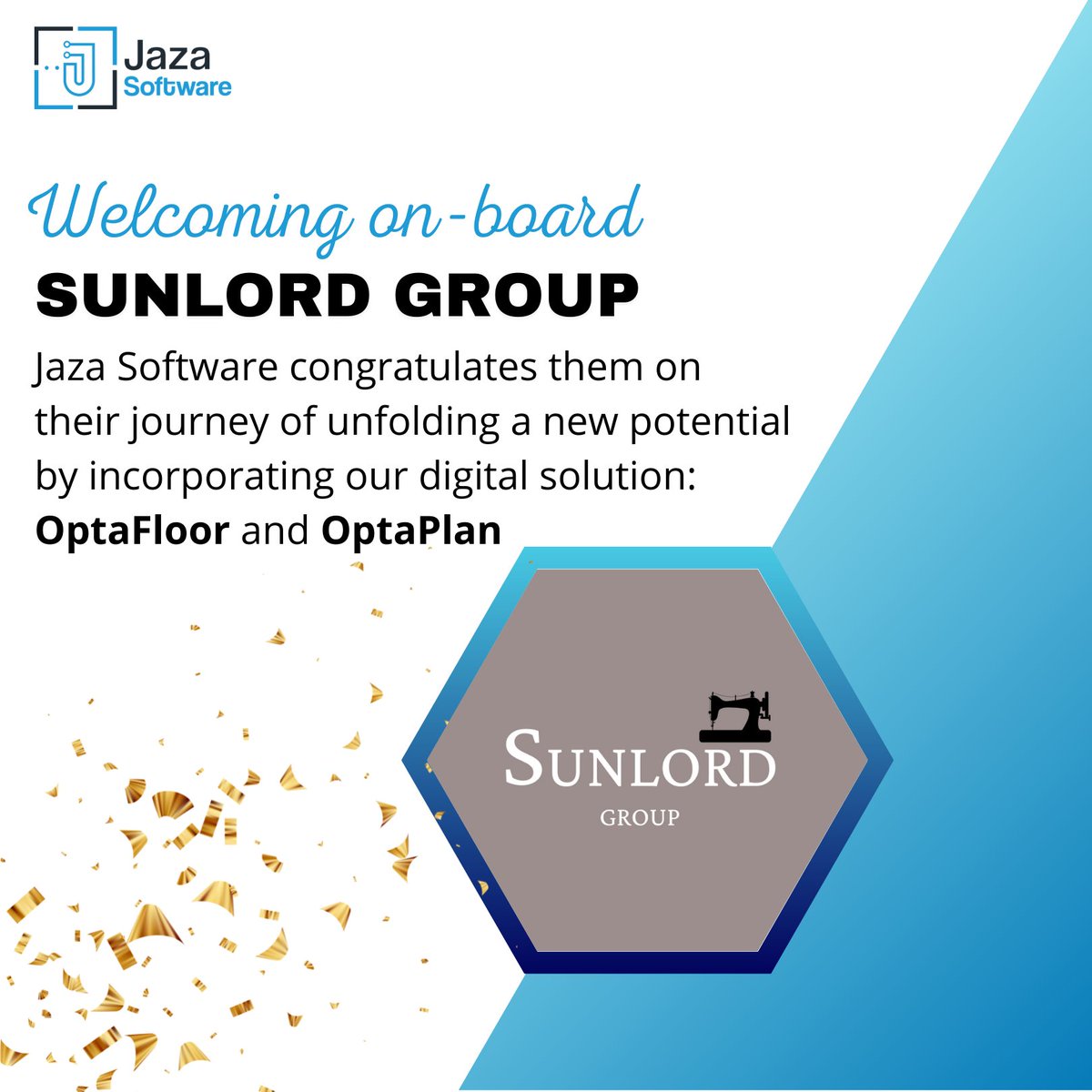 jazasoftware's tweet photo. Jaza Software congratulates Sunlord Group, known for its excellence in a diversified range of products ranging from Textiles to Toys, for embarking on this transformational journey with us.

We applaud them for taking the initiative towards digital innovation! https://t.co/bvFrB2zET5