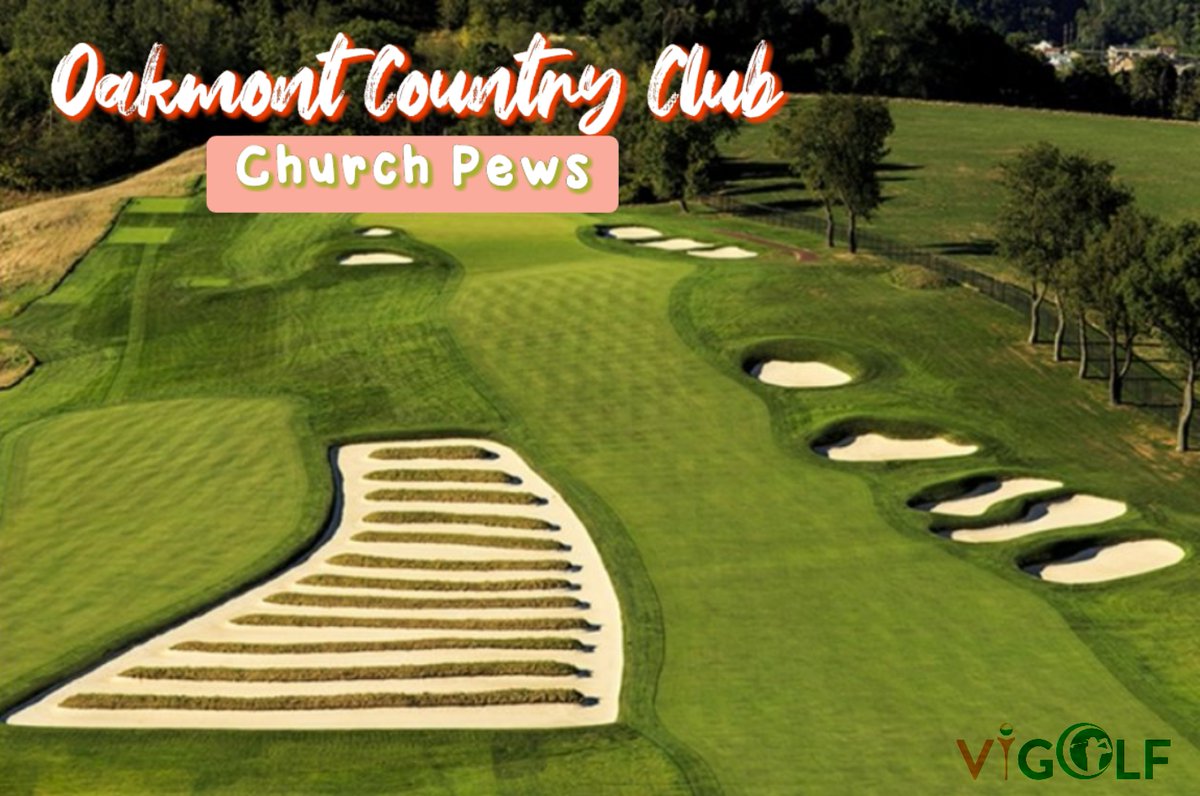 VigolfVn's tweet photo. Church Pews is a bunker located between the 3rd and 4th holes of the Oakmont Country Club fairway in the United States. The name Church Pews comes from its special shape - a large bunker with many long grass strips interspersed like benches in a church.
#vigolf #balotour #vigo https://t.co/UuNEIVHs6D