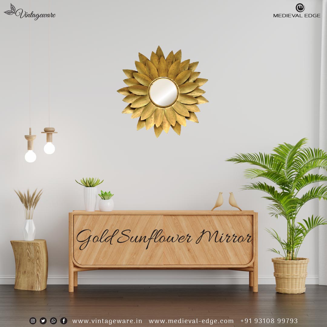 medievaledge's tweet photo. Gold Sunflower Mirror
Product Code: ME-WM016
Size: 30” Inches
Visit our Websites to know more:
https://t.co/hz4UGyjzcJ

https://t.co/bIdLGUFSLC

WhatsApp: +91-9871113730
Email: info1@medievaledge.com
Phone: +91-9310899793, +91-9871113730

#vintageware #medievaledge https://t.co/G5TkaNxxL2