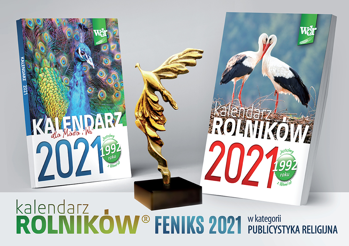 WRolnikow's tweet photo. FENIKS 2021 dla Wydawnictwa Duszpasterstwa Rolników 😊
Jesteśmy zaszczyceni, że nasz "Kalendarz Rolników 2021" otrzymał Nagrodę FENIKS w kategorii publicystyka religijna. Dziękujemy szacownej Kapitule za docenienie naszej pracy :-) 
@EpiskopatNews @DiecWloclawek @targikatolickie https://t.co/FEFLmCQTz4