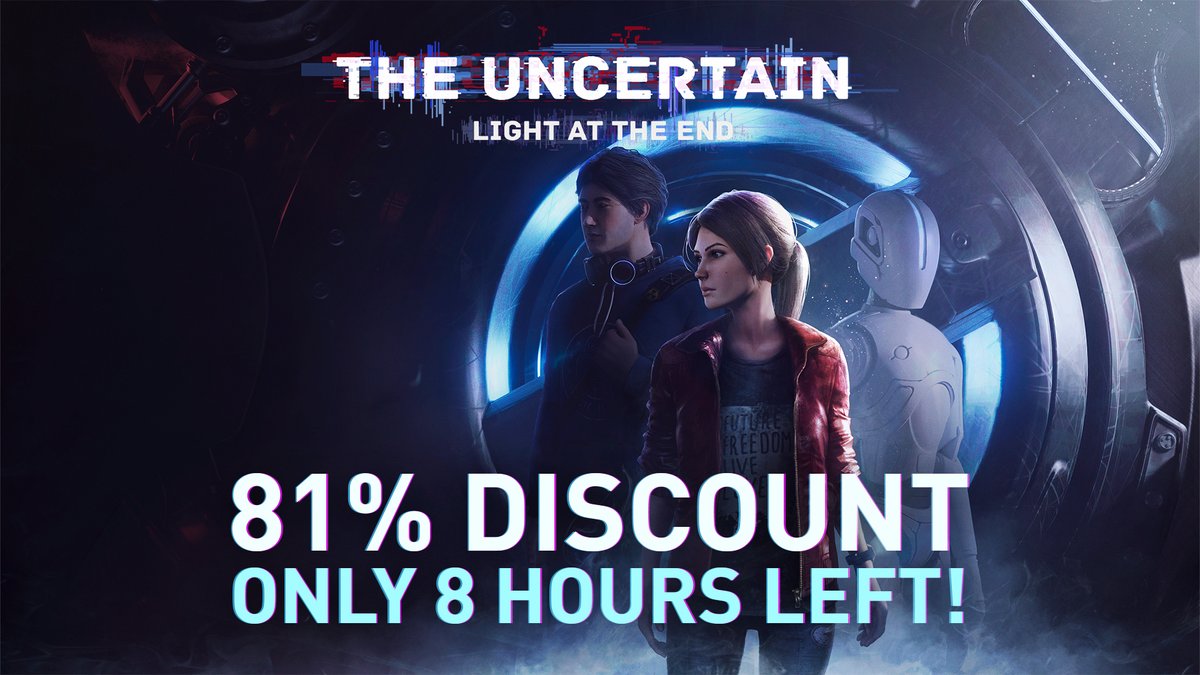 metapublishing's tweet photo. Only 8 hours to go! Don't miss a huge discount and enter the lonely world of @UncertainGame today!
https://t.co/CgwqhTyVzt
#madewithunity #indiedev #gamedev #indiegame #steam #sale #adventure #puzzly #story https://t.co/eoP7BkE9he