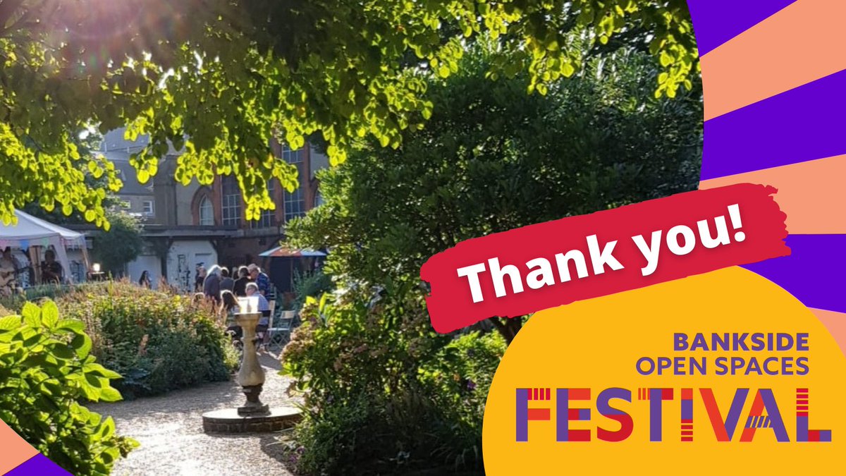 BOSTSE1's tweet photo. Thank you to everyone who came to our #BanksideOpenSpacesFestival on Saturday and thank you to all who got involved. #SE1 #Bankside #BOSTfest https://t.co/wgSfmU7VpS