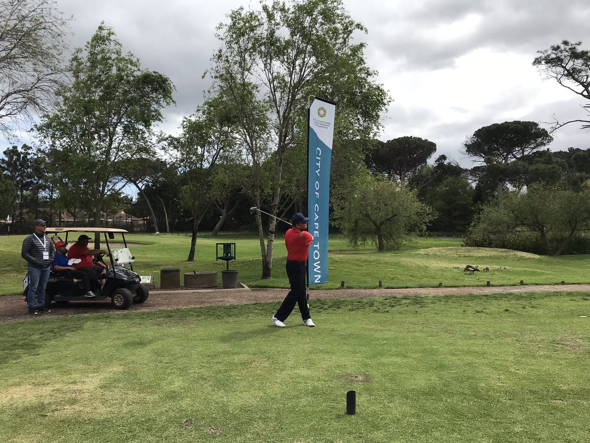 sadga101's tweet photo. The final group is making the turn in the Cape Town Disabled Open hosted by the @CityofCT. Leg-amputee Trevor Reich is the best of the lot after an opening nine of 39.
#sadga #canonopenseries #ctdisabledopen https://t.co/ze6HWK1GFh