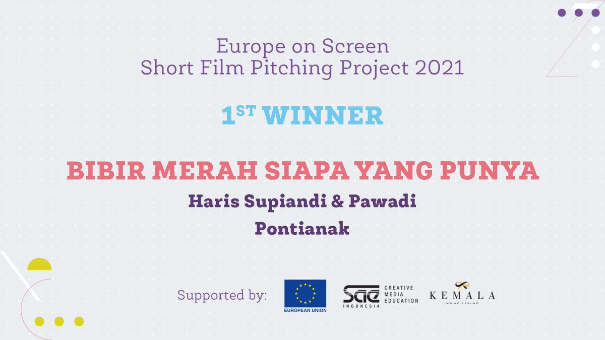 Untuk pemenang pertama #SFPP2021 adalah Bibir Merah Siapa yang Punya oleh Haris Supiandi &amp; Pawadi

Supported by <a href="/uni_eropa/">EU in Indonesia</a> <a href="/SAEjakarta/">SAE Indonesia</a> #KemalaHomeLiving