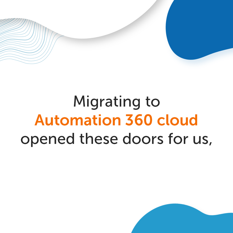 AutomationAnywh's tweet photo. ☁️ Migration is simpler than you might think.
@Converge_One utilized #BotScanner to make the switch and has seen an immediate saving in maintenance & hosting costs, whilst benefiting for all the latest & greatest features of #Automation360.
#RPA #Automation @360_Automation