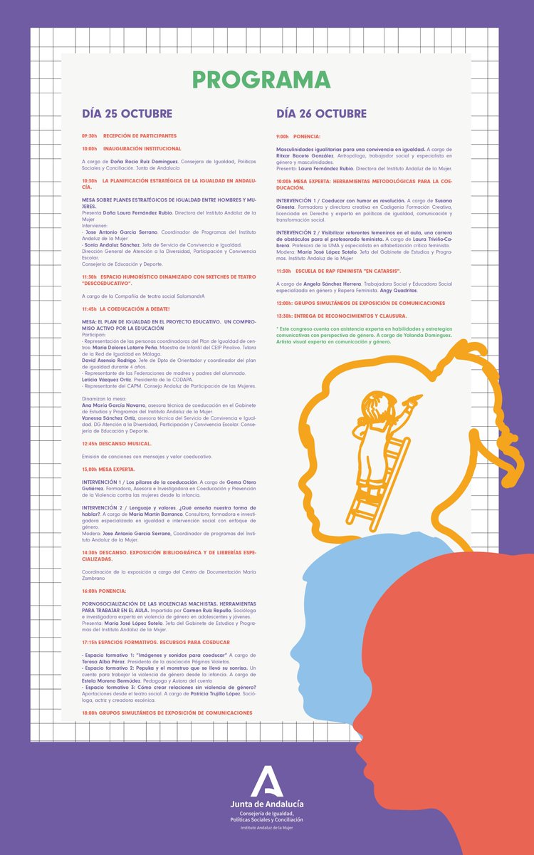 cepmarbellacoin's tweet photo. El Congreso de COEDUCACIÓN Andaluz, bajo el título de:" Del feminismo en las aulas a la transformación social" pone el foco en los Planes de Igualdad en los centros educativos. Podéis asistir o presentar buenas prácticas. https://t.co/0deFovMyHD