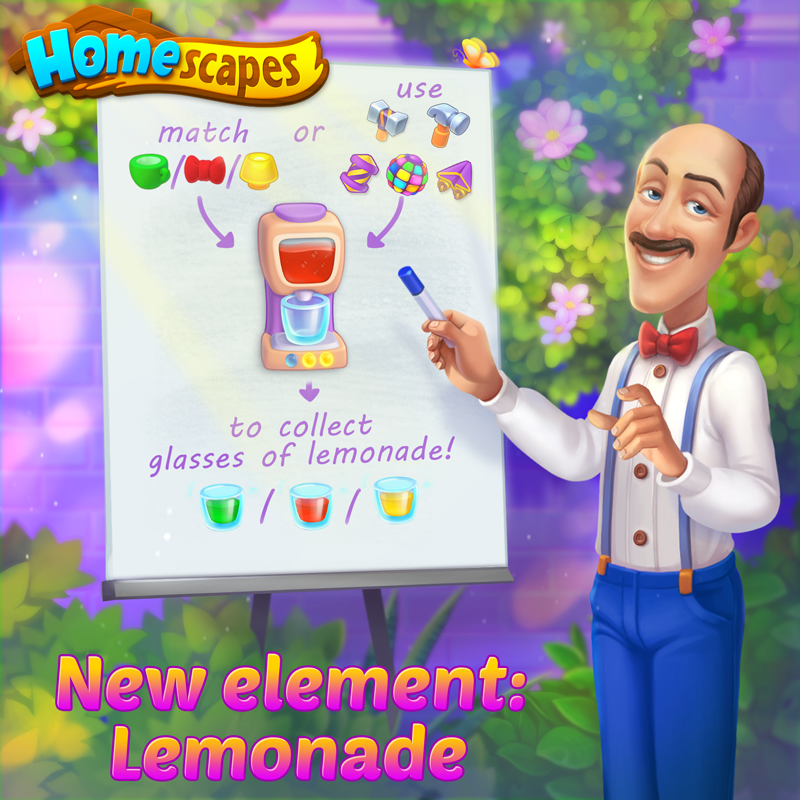 Homescapes on Twitter "Would you like to know how our new Lemonade