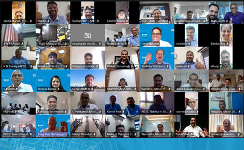 AtlasCopcoIndia's tweet image. The story of the yellow box would be incomplete without the partnership &amp;amp; energy of our distributor team. 
We are ready to roar as we recently connected virtually with our authorized dealers for #portableaircompressors,#lighttowers,#handheldtools &amp;amp; #pumps. atlascop.co/portable_air_l…