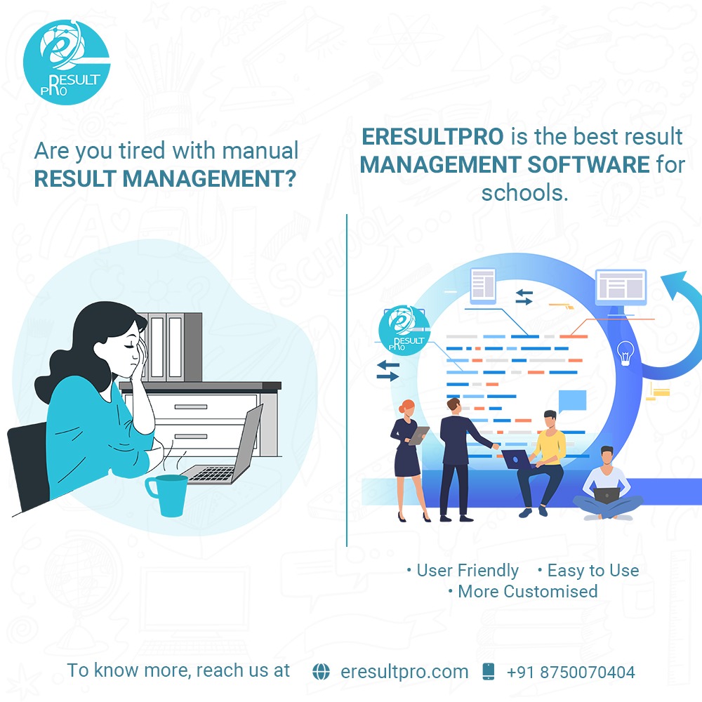 eresultpro's tweet image. Eresultpro is the Best Result Management Software for schools.
Want a free demo? Call at: +91-8750070404
Visit at: eresultpro.com
#eresultpro #resultanalyzer #SchoolManagement #ResultManagement #HassleFree #CBSESchool #cbseboardresultanalyzer #schoolteacher