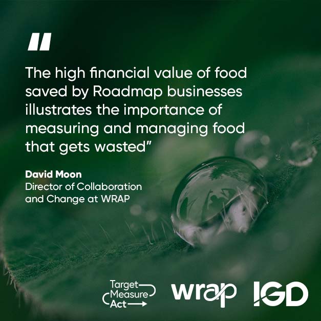 WRAP_NGO's tweet photo. A world-first we launched with @fromIGD in Sept 2018, the #FoodWasteReductionRoadmap outlines the route the UK food industry should follow to achieve UN #SDG123 &amp; #Courtauld2030 targets. Our Yr 3 results highlight the impact we're making https://t.co/CyFeEGIbYw #TargetMeasureAct https://t.co/ySIlydhHgD