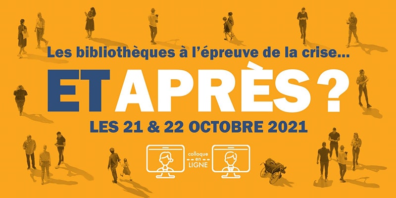 Les bibliothèques à l'épreuve de la crise

@Livrelecturebzh et @Normandie_Livre proposent les 21/10 et 22/10 deux journées de #colloque en ligne sur l'après crise sanitaire en #bibliothèque
↪ eventbrite.fr/e/billets-coll…