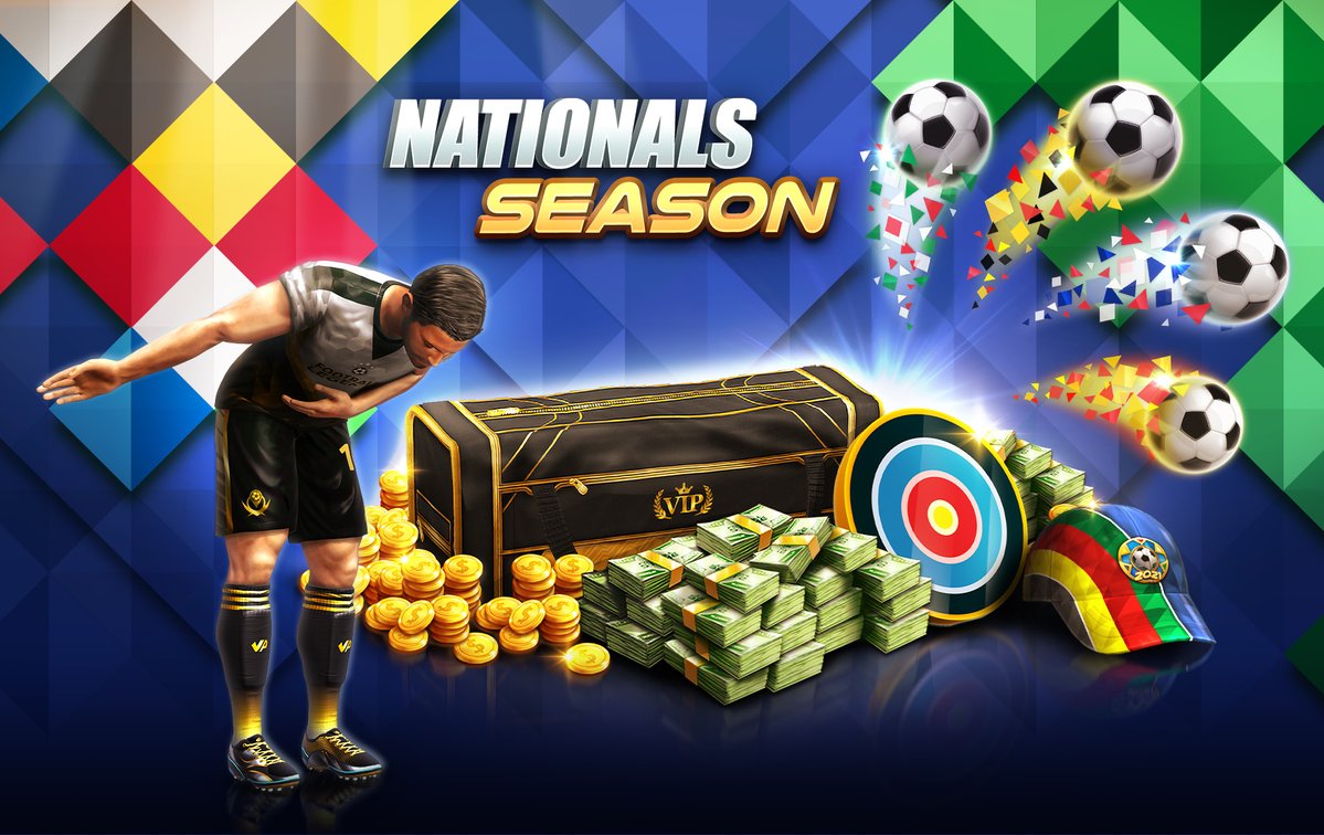 _FootballStrike's tweet photo. Prepare for match! Nationals Season is now LIVE 🌎 ⚽️ Leave your opponents in the dust and collect all the Season Exclusives 🏟 🏅

#football #Nationals  #newseason https://t.co/2axAzxtDk6