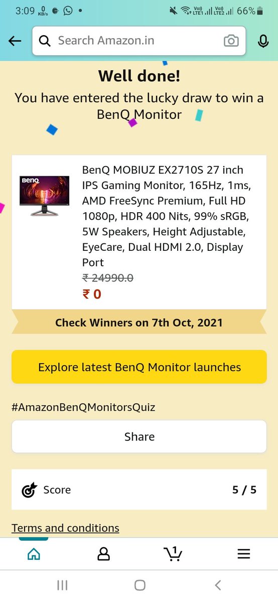__akashsingh's tweet photo. @amazonIN #BenQMonitors #AmazonSpecials https://t.co/oCBZmsZ7Fj