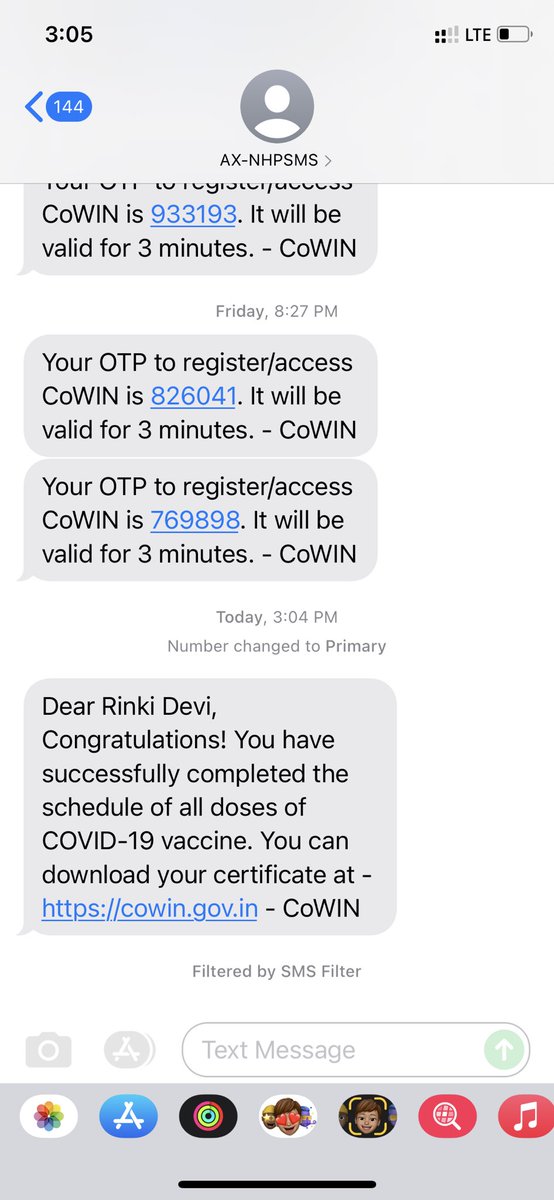 harsh_021099's tweet photo. Ye kya majak hai @MoHFW_INDIA @DM_Bhadohi  bina otp k aur mai inhe jaanta bhi nhi mere number se ye log kese vaccinate ho jaa rhe 🙏🏻@aajtak @TheLallantop @CMOfficeUP @AwasthiAwanishK https://t.co/fPgJJtJTGh