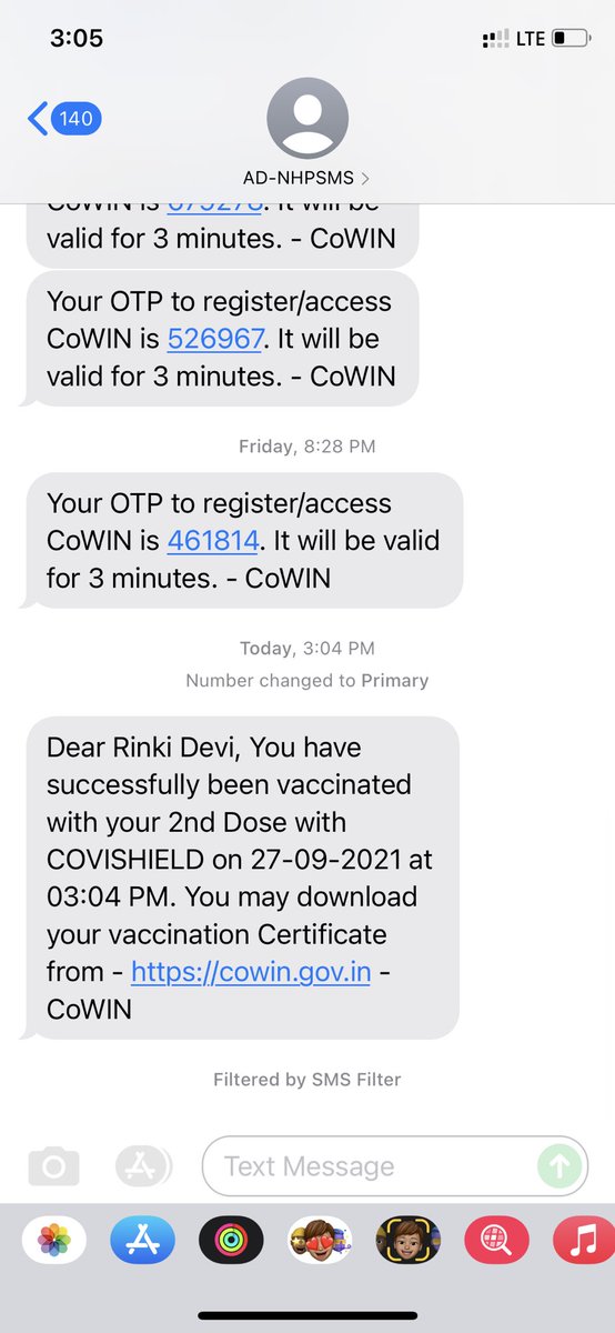 harsh_021099's tweet photo. Ye kya majak hai @MoHFW_INDIA @DM_Bhadohi  bina otp k aur mai inhe jaanta bhi nhi mere number se ye log kese vaccinate ho jaa rhe 🙏🏻@aajtak @TheLallantop @CMOfficeUP @AwasthiAwanishK https://t.co/fPgJJtJTGh