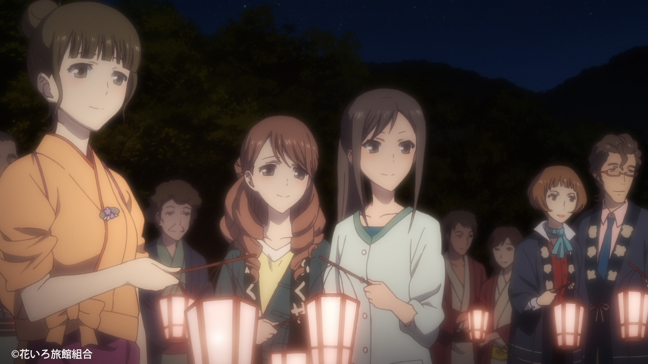 劇場版 花咲くいろは Hsh 公式 神社を目指して徐々に集まるぼんぼりの灯り 暗闇の中で輝くその灯は 空に輝く天の川のようにも見えた 4月から始まりました 花咲くいろは 再放送も本日最終回 第26話 花咲くいつか ぜひご覧ください Bs12 26 30