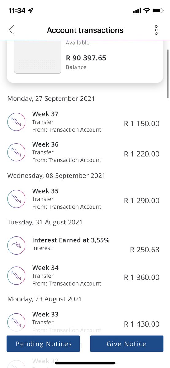 DividendPapi's tweet photo. Week 36 & 37 of 52. This week we save R1220 + R1150
Total saved R89 170, Target π― R98 020.
91% is basically done! Well done to you if you made it this far.
#SaveWithBright
#70RandChallenge
#52WeeksSavingsChallenge
#FinancialResolution21 https://t.co/Jz0o7eCIAm