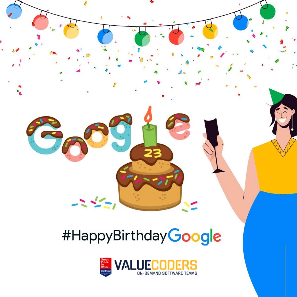 Happy 23rd Birthday, Google!​ 
