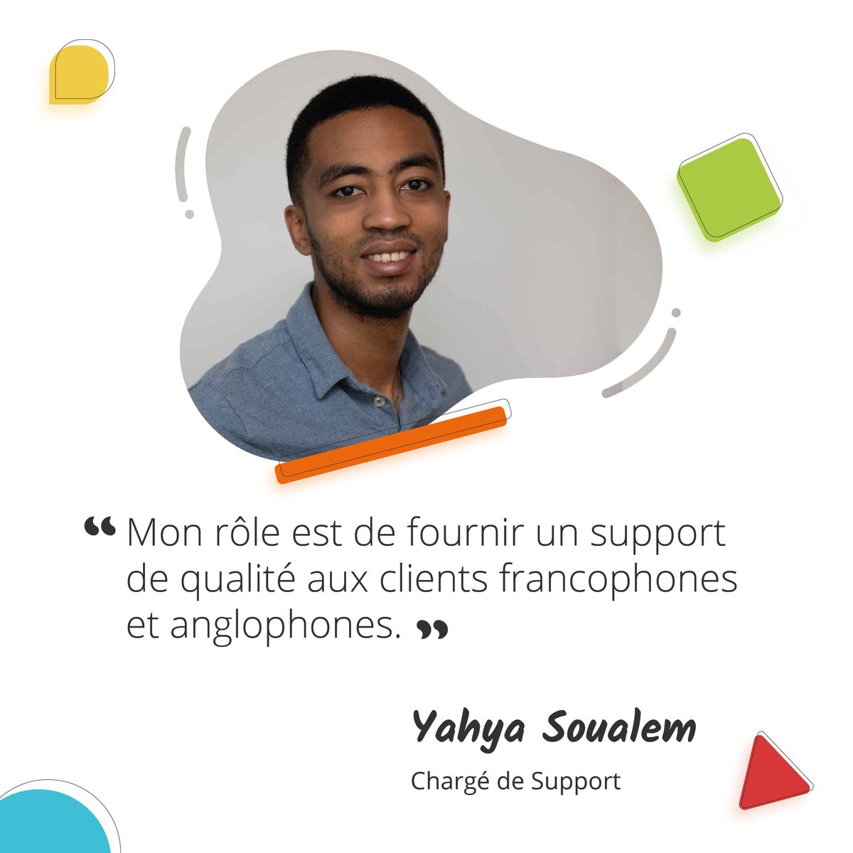 #FaisonsConnaissance l La Dream Team Kizeo s'agrandit ! 😎

Yahya Soualem, vient renforcer le Service client afin d'améliorer votre expérience Kizeo Forms.

Accro au football, il sera également un support assidu pour le Wydad de Casablanca cette saison. ⚽️