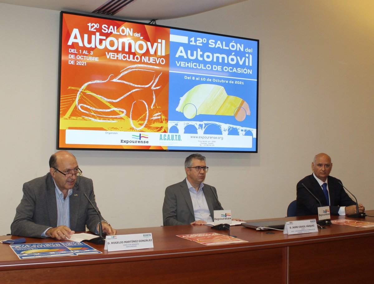 EXPOURENSE's tweet image. Presentado o 12º Salón do Automóbil!🚗🚗
15 concesionarios presentan 30 novidades en 21 marcas no 12º Salón do Automóbil
Trátase dunha cita organizada entre @EXPOURENSE  e #acauto
expourense.org/15-concesionar…