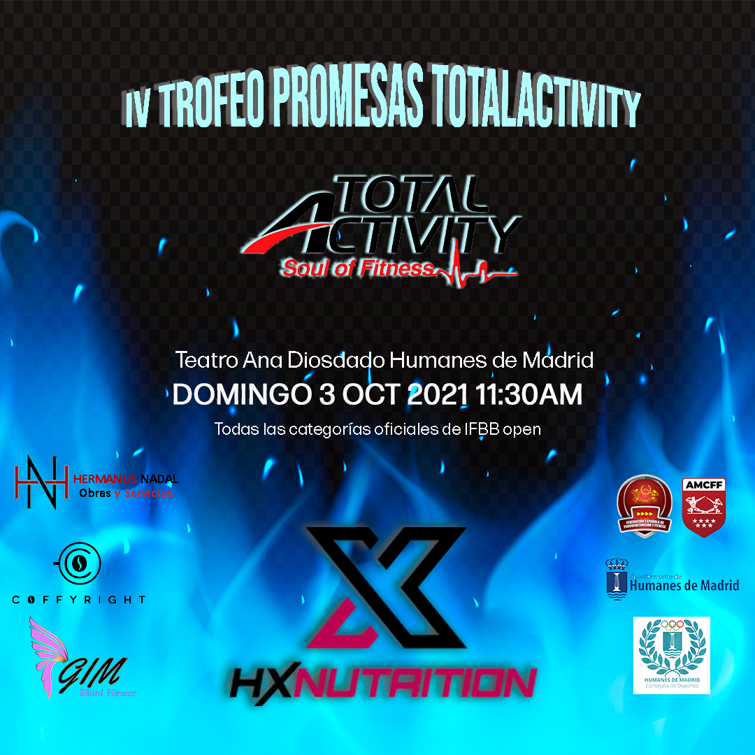 El próximo domingo día 3 a las 11,30h emitiremos el IV TROFEO PROMESAS TOTALACTIVITY de culturismo desde mi canal de YouTube, será público pero os invito a suscribiros y darle a la campanita del recordatorio youtube.com/watch?v=0GPO5R…