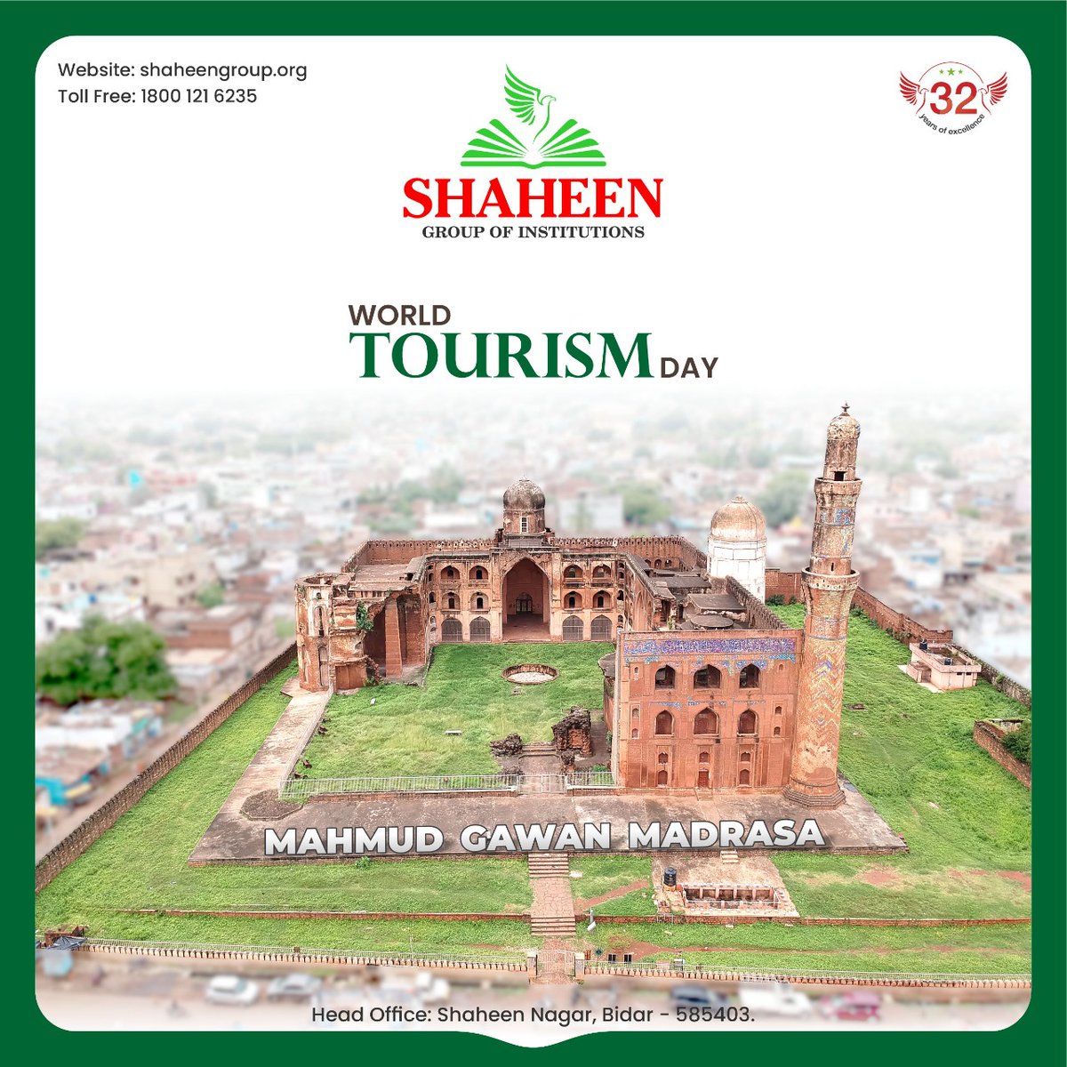 DrQadeerShaheen's tweet photo. World Tourism Day
#Shaheen #WorldTourismDay #BidarFort #Bidar #NammaBidar #BidarCity #MahmudGawanMadrasa https://t.co/oFRSOUeWuV