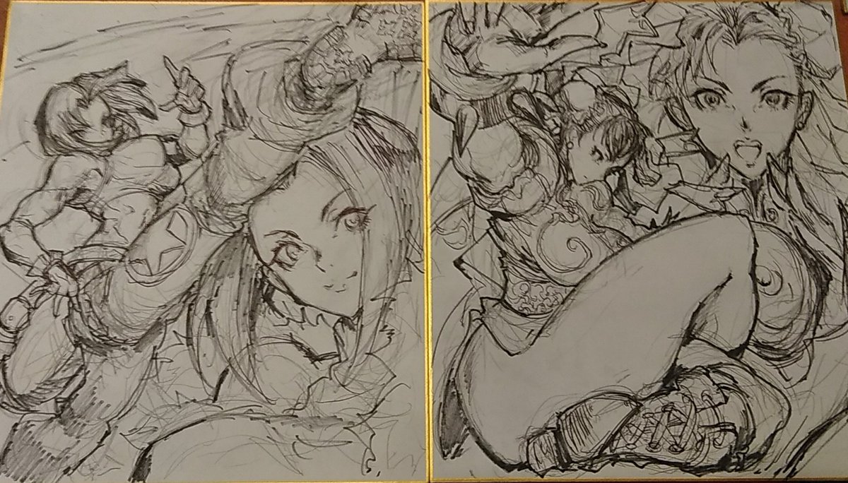 格ゲーキャラ下書き中…。 