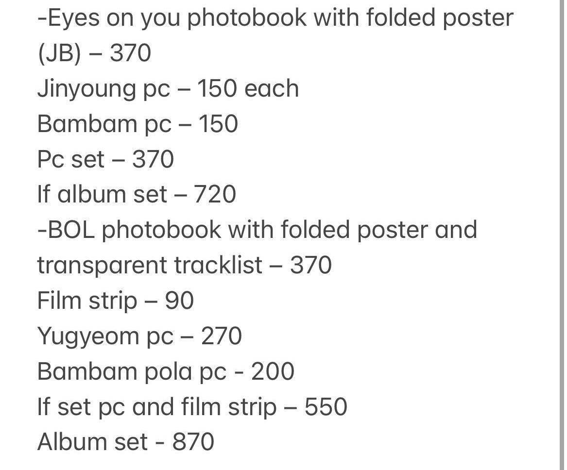 bambamified's tweet photo. WTS/LFB PH 
QUITTING SALE!!
ALL ONHAND
~GOT7 BOL ALBUM UNSEALED FULL INCLUSION EXCEPT PRE ORDER BENEFIT 💚
~GOT7 EYES ON YOU ALBUM UNSEALED FULL INCLUSION 💚
get nyo na po huhu https://t.co/t5q6ii0DKc