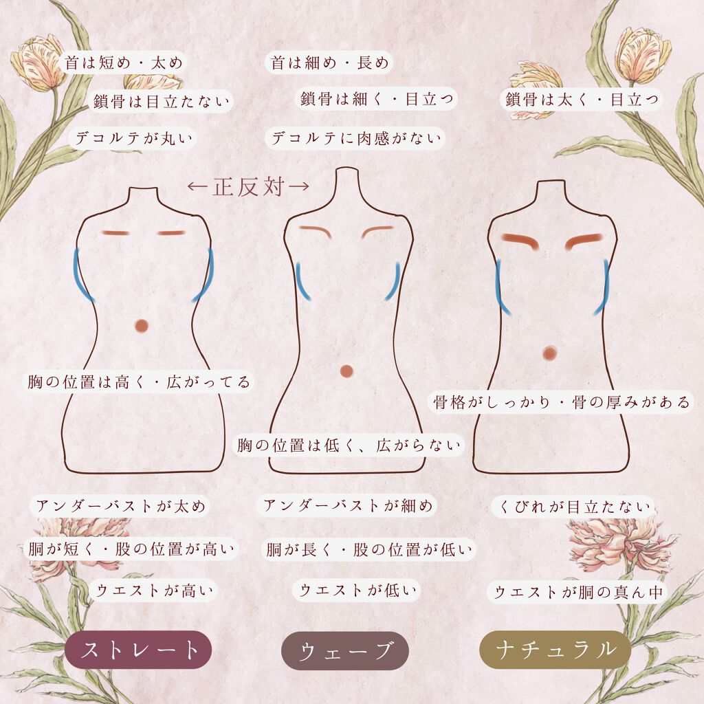 Lips リップス 骨格診断 と 骨格別ダイエット 骨格タイプを知ると 効率よく痩せることができたり 自分に似合う服がわかるので理想の体型に近づきやすくなります 骨格診断は 協会や流派によって基準の違いがあるので あくまで目安としてお