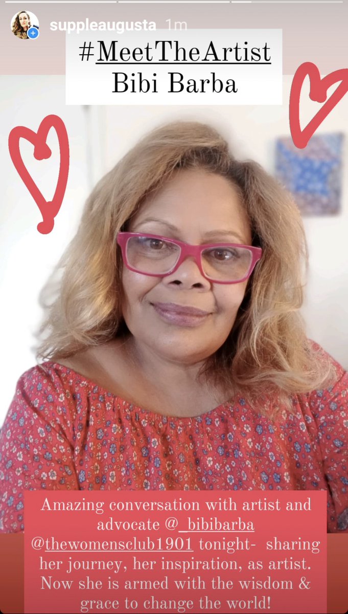 AugustaSupple's tweet photo. Amazing conversation with artist Bibi Barba for #MeetTheArtist at The (virtual) Women's Club Sydney.
On Wednesday night Bibi hosts @TrishieAdj and on Friday @TerriJanke to talk about their careers and inspiration!
#firstnationsleaders #changemakers https://t.co/BITXhg2IuY https://t.co/9toTxmSvgR