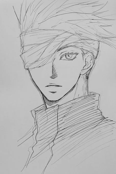 0巻先生rkgk
←ペン入れ    鉛筆描き→
10分くらいしか時間無くて、消しゴムかける暇なかった😵 