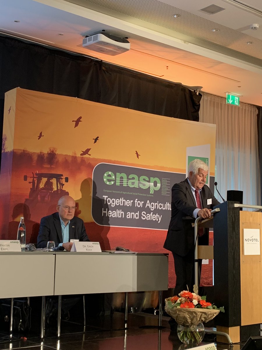 HuotariPaivi's tweet photo. After 2 years break our #ENASP Family meets in Berlin. President Martin Empl opens the Congress Together for Agricultural Health and Safety #SVLFG @ISSACOMM @Melaviestinta https://t.co/55uFDTctl4