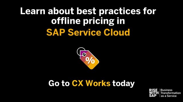 Oliver_Huschke's tweet photo. Headache optimizing offline pricing? Not when you use best practices on #CXWorks, provided by #SAPServices. https://t.co/ejE4Q4ZTQD https://t.co/h9OXaWXk4c