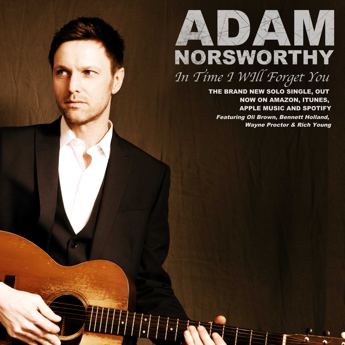 Mustangs lead singer Adam Norsworthy's new solo single IN TIME I WILL FORGET YOU is out now! Available from all online retailers, watch the video on You Tube.