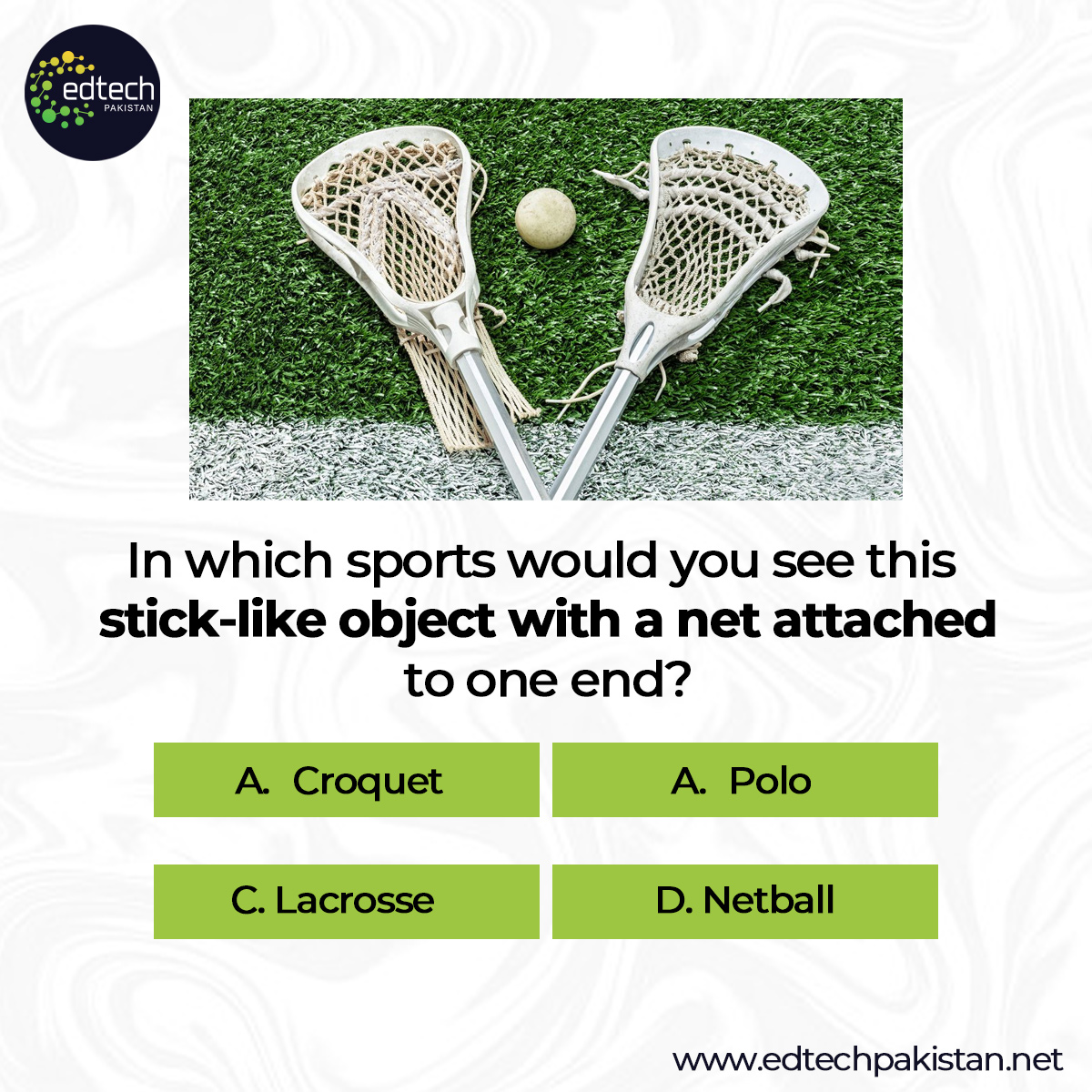Edtech_Pakistan's tweet photo. It's time for quiz ‼

Write down your answers in the comment section 👇

#Edtechpakistan #edtech #sports  #sportsquiz  #PopQuiz  #sportsknowledge #keeplearning https://t.co/YI9xgwvG5l