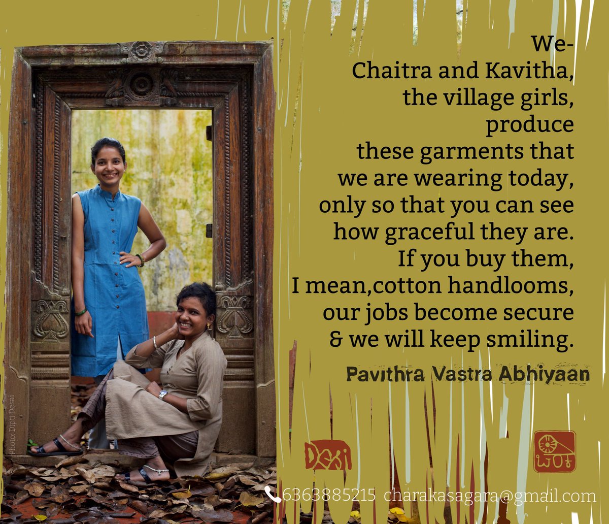charakaheggodu's tweet photo. #PavitraVastra Abhiyaana is entering Bengaluru this Sept 29th Wednesday!
Our first Bengaluru Exhibition cum Sale is  on 29th Sept, 10 am - 7 pm at our friend Deepti Desai's house at Malleswaram, #231, Usha Kiran, 15th Cross, Next to Surya Nest Appartment, Near MES College.
1/2 https://t.co/E4aTUVgjkX