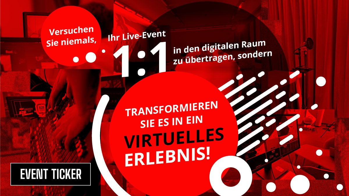 b2impact's tweet photo. Haben Sie bereits versucht, Ihr #LiveEvent in den #virtuellen Raum zu übertragen und sind gescheitert? Tipp #1 finden Sie im Bild! 
Unsere CDO Patricia Schubirsch gibt hier weitere wertvolle Tipps, damit Ihr #Event ein tatsächliches Online-Erlebnis wird:
https://t.co/AnJaQTMtHa https://t.co/ILo5V432Ts