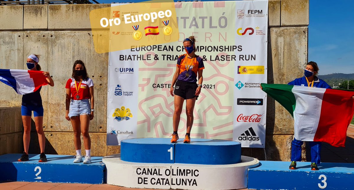 TTrueta's tweet photo. Oro europeo para la Dra Carmen María Rodríguez Gómez en el "European Championships Biathle" celebrado el 26 de septiembre en el Canal Olímpic de Catalunya #Castelldefels2021 #FEPM https://t.co/WkKflKAfQV