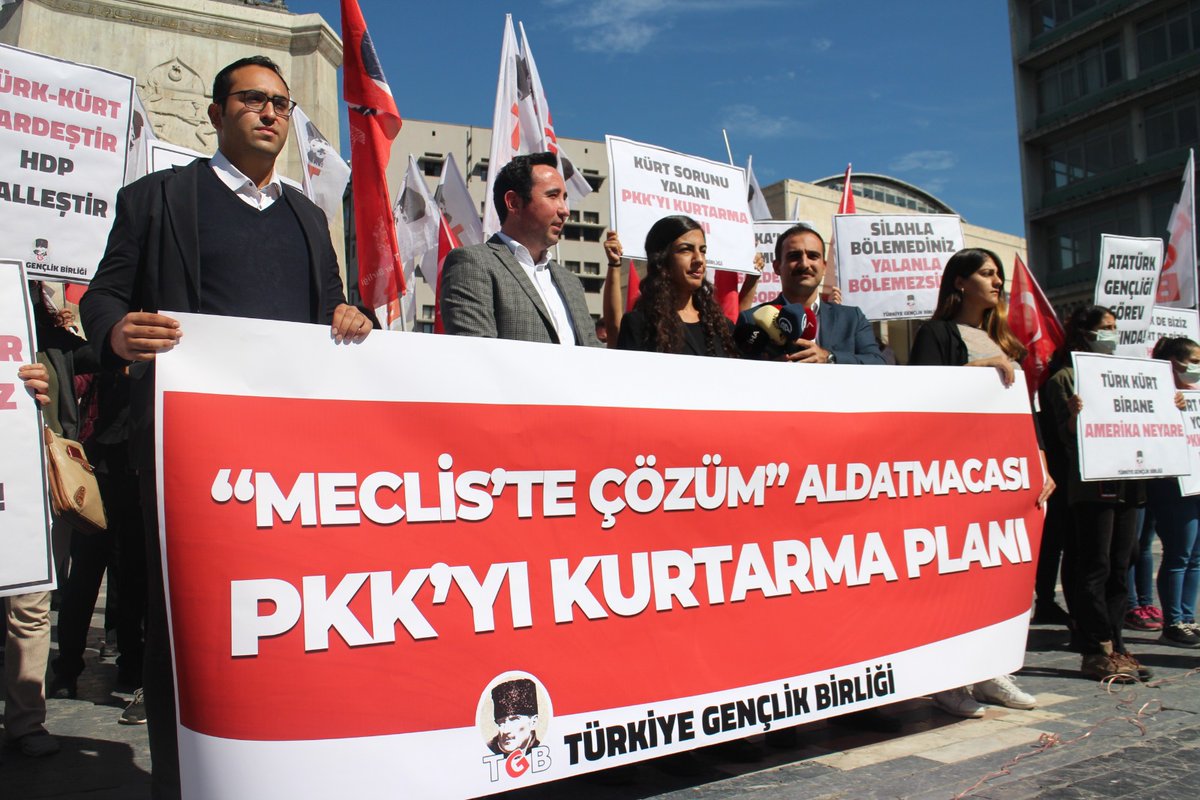 HDP/PKK’yı kurtarmaya çalışıyorlar! CHP, İyi Parti, DEVA, Gelecek ve Saadet Partisi'nin yaptığı şeyin Türkçesi budur. 

HDP’yi kimden mi kurtaracaklar? 
Türk milletinin gazabından ve öfkesinden! Türk milleti büyük bir millettir. Bu milleti bölme çabalarınız boşunadır.