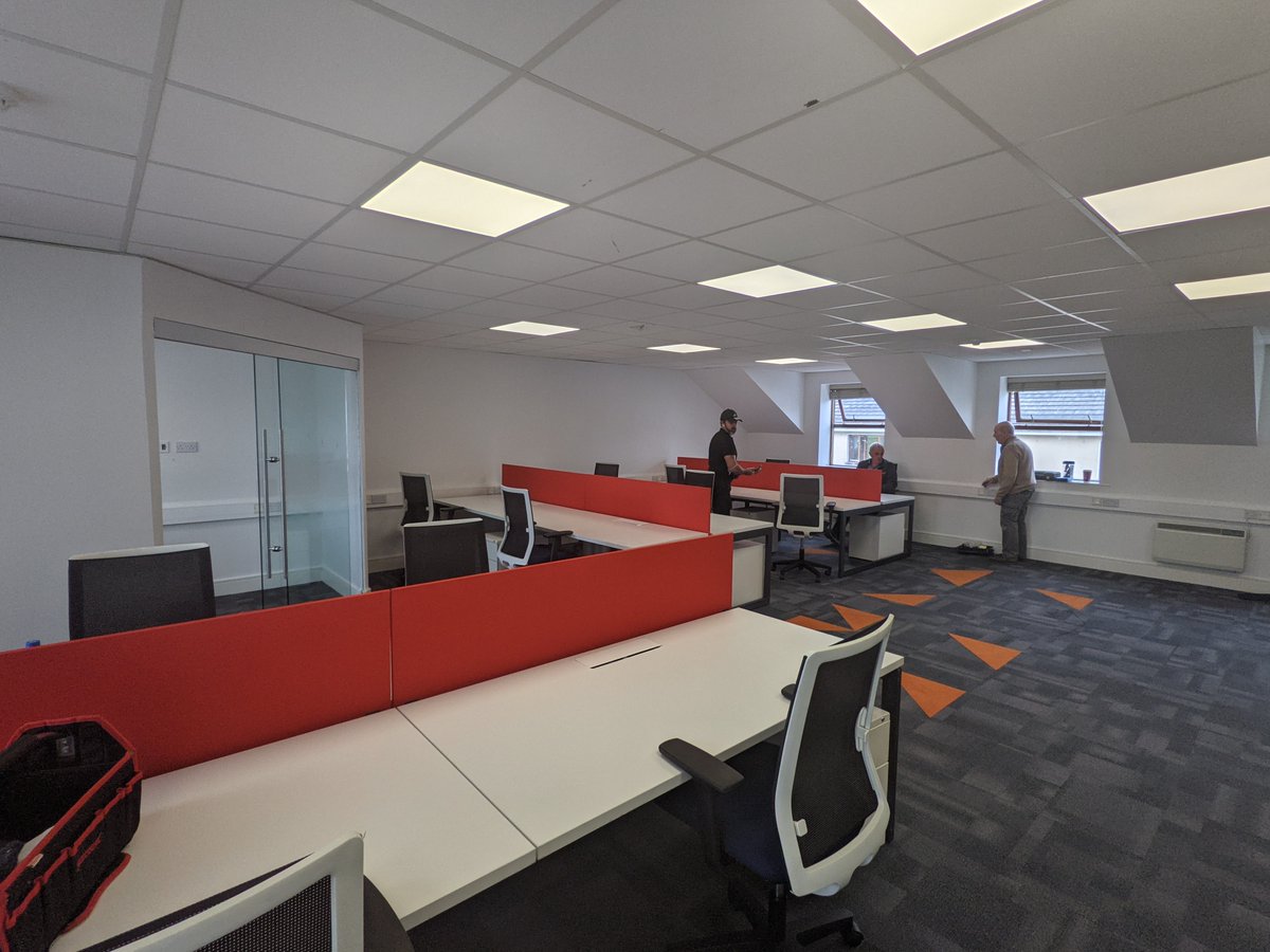 LambournDigital's tweet photo. Delighted to have moved to Ongar Village! 3 years back when we started, our office meetings were at McDonalds &amp; here we are now! Thanking our amazing clients &amp; fantastic team for this incredible journey!

@DigitalBVillage &amp; @emer_currie1 we support your mission.

#d15digitalhub https://t.co/JGaRD7fVgt
