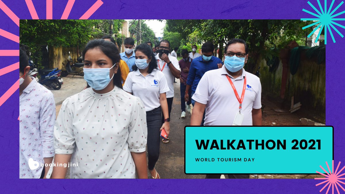 bookingjini's tweet photo. On World Tourism Day, Bookingjini had organized a Walkathon to create awareness about the recovery of Tourism and Direct Bookings for Hotels.
Here are few moments from our Walkathon.

Happy World Tourism Day ✈️

#travel #TourismDay #walkathon https://t.co/EbLkU3UC0Z