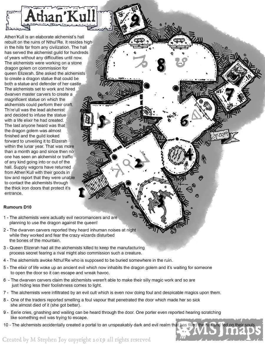 DmEducational's tweet photo. Athan'Kull.
Here's a nice #map of an #Alchemist's Hall from @mstephenjoy with lots of great detail.
#Necomancer
#DnD #TTRPG
https://t.co/FU2gdA0mKJ https://t.co/BX73IZRbah