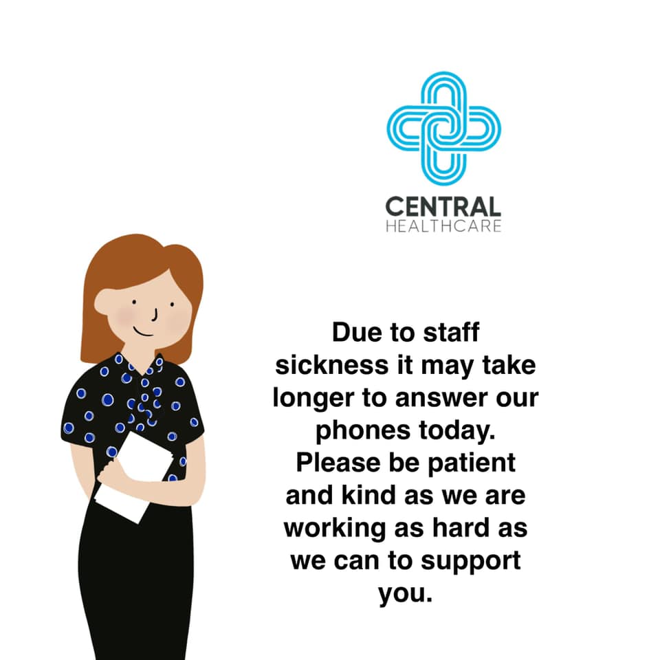 Due to staff sickness it may take longer to answer phone calls to our surgeries. If possible, please use our online tool to make an enquiry and someone will get back to you. access.klinik.co.uk/contact/centra…

We are working as hard as we can to support all our patients, so please be kind.