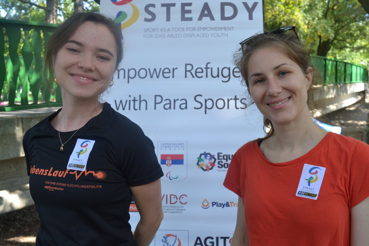 fairplayVIDC's tweet photo. In Vienna 17 runners acted as @steady_project ambassadors at the #LebensLauf (run of life) to break down prejudices against people with disabilities. To mark the #EuropeanWeekofSport we raised awareness for the inclusion of refugees with disabilities.🏃🏾‍♀️
#asyloordination #BeActive https://t.co/31BSYcvoEh