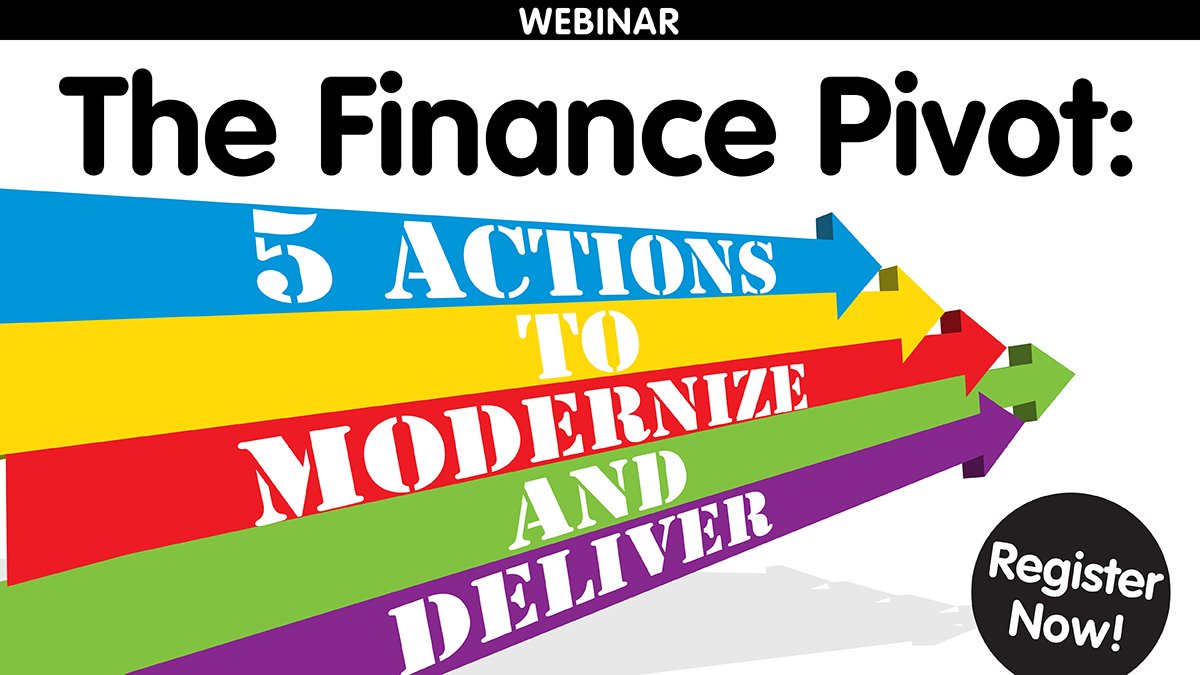 Delighted to be working with <a href="/Coupa/">Coupa Software</a> and <a href="/IDC/">IDC</a> on *The  Finance Pivot: 5 Actions to Modernize and Deliver* JOIN US! bit.ly/2Y1kqkh