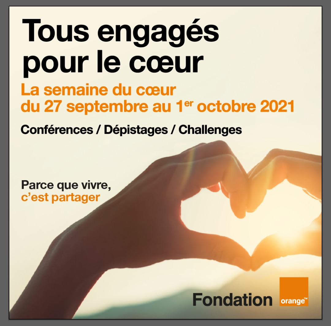 La <a href="/Fondation_OCI/">FONDATION ORANGE CI</a>, à l’occasion de la #JournéeMondialeDuCoeur a décidé de lancer des actions de sensibilisation et de dépistage dénommées « La Semaine du cœur » du 27/09 au 01/10 pour lutter contre les maladies cardiovasculaires.
+d'info 👉 bit.ly/3i8Z23k