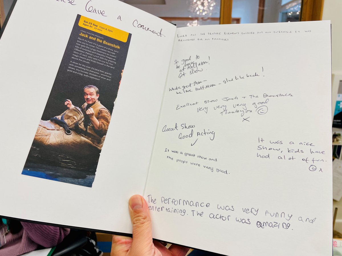 HalfMoonTheatre's tweet photo. "So good to be back at Half Moon! Great show"

"What a great show. We love Half Moon - great to be back" 

Just some of Jack &amp; the Beanstalk @LyngoTheatre audience comments. The show opened our new #ChildrensTheatre season on Sat. What do you want to see? https://t.co/iqXWGqWhtx https://t.co/2gILpJWBGj